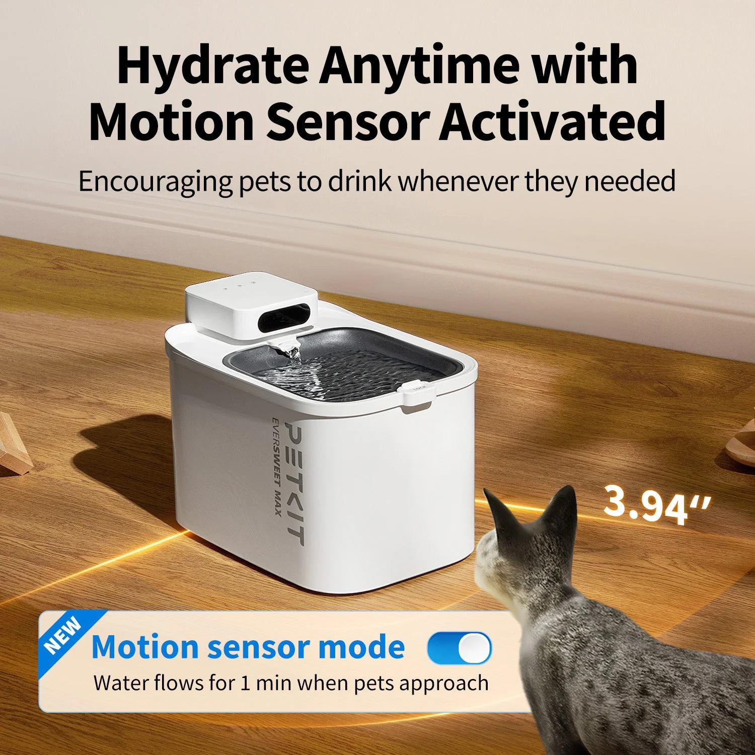 EverSweet Max (Non-UVC/UVC)Cordless Pet Water Fountain - Image 5