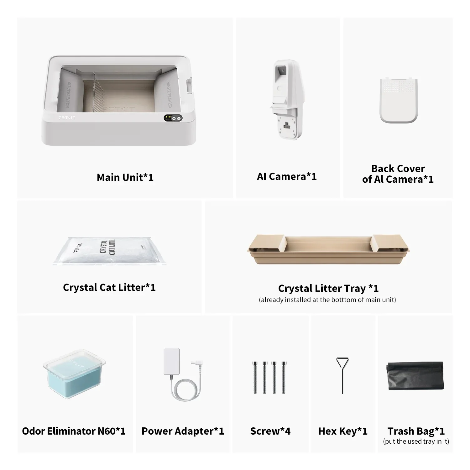 Purobot Crystal Duo Automatic Cat Litter Box with Camera -EU plug - Image 10