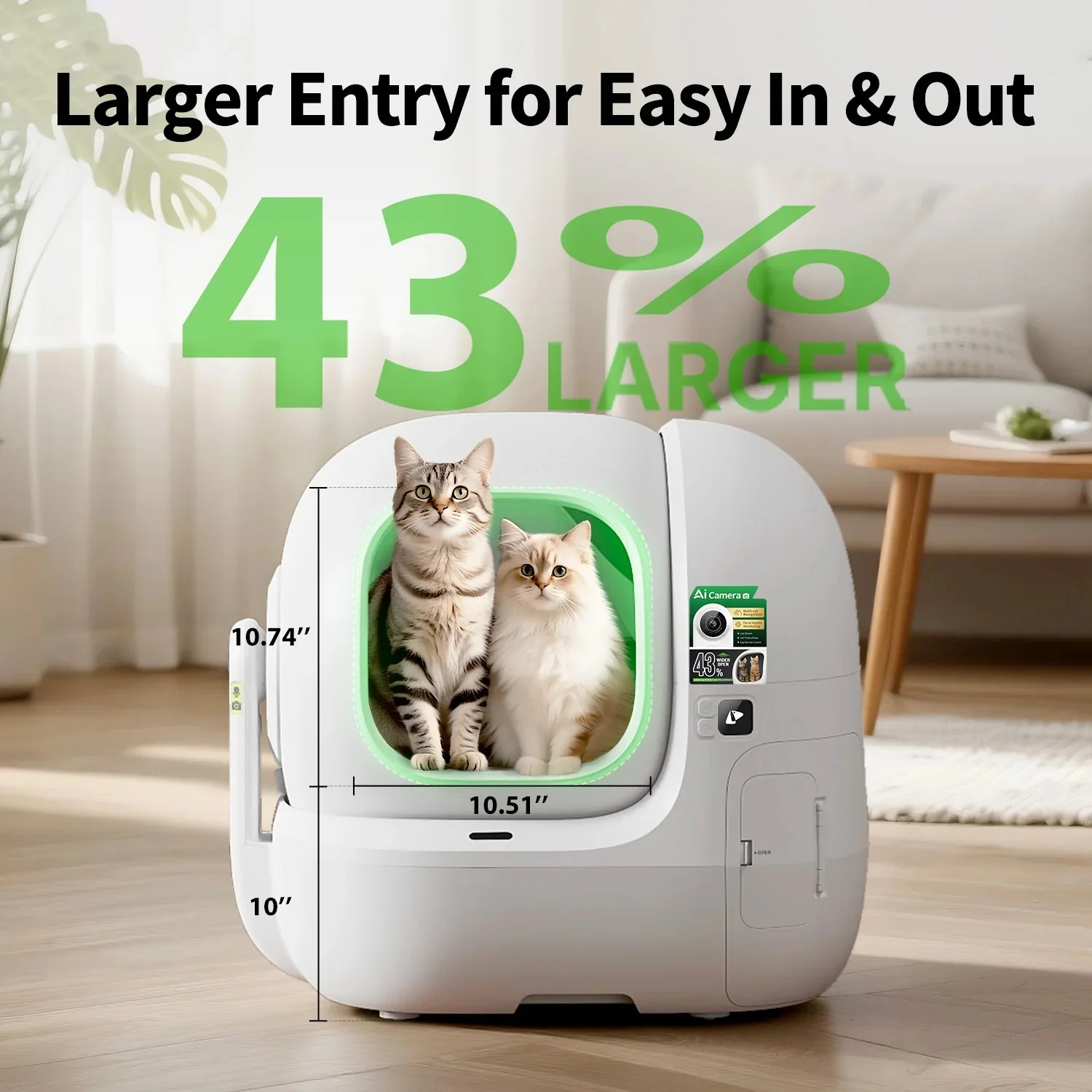 Purobot Max Pro 2 Automatic Cat Litter Box -EU plug - Image 3