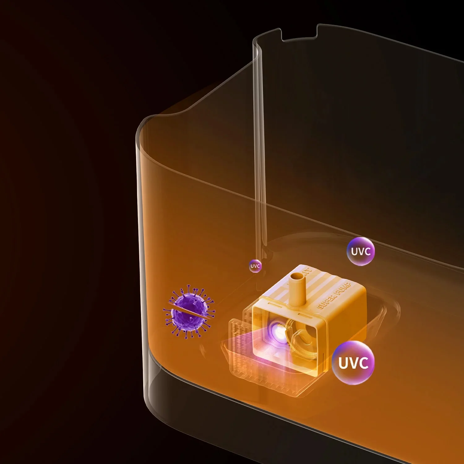 Wireless Water Pump FFT1-2 (UVC) & Filter Unit RECT 5.0 - Image 3