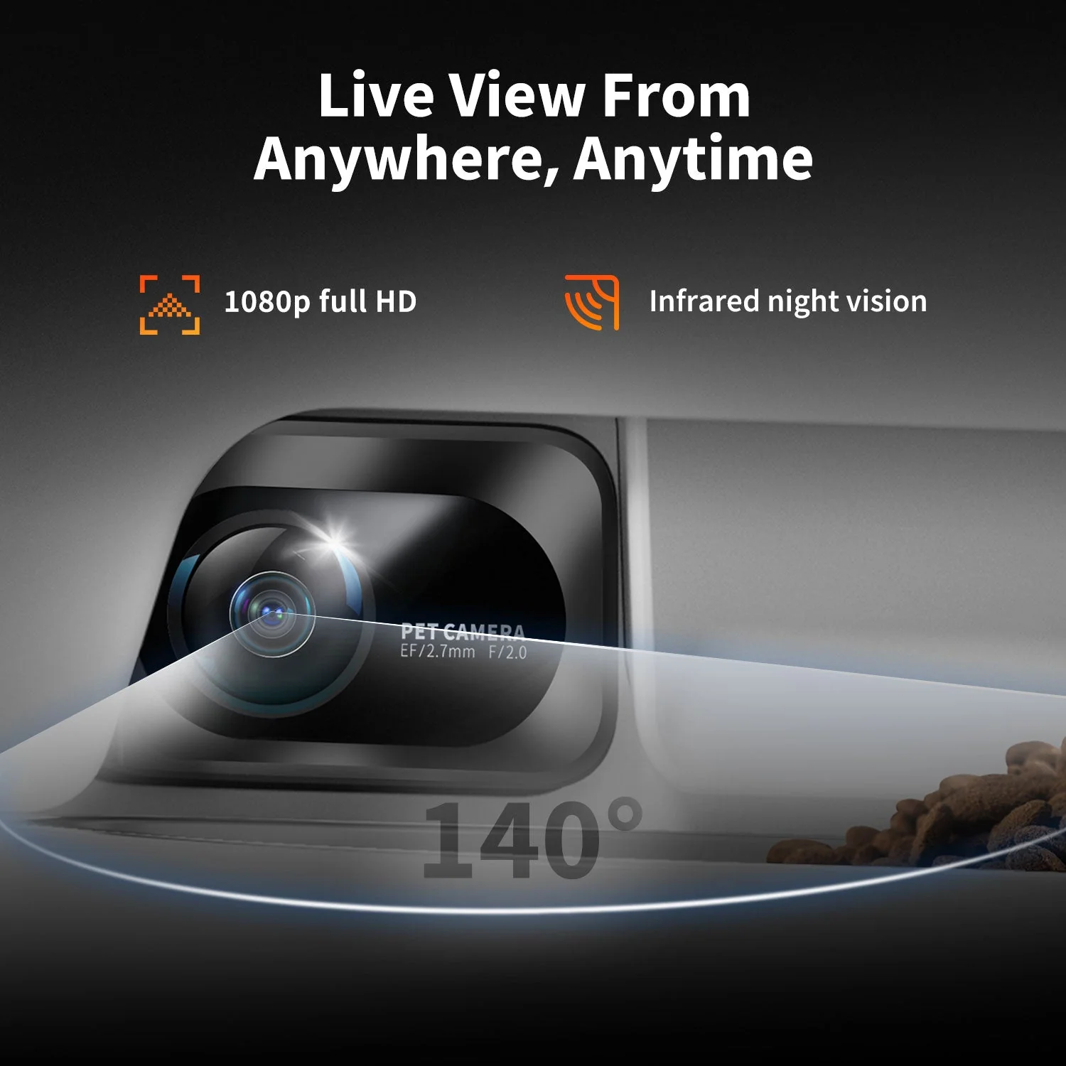 YumShare Dual-hopper Automatic Feeder with Camera -EU plug - Image 5